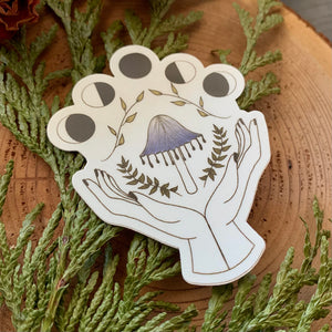 Inky Cap Mushroom Sticker