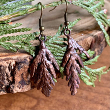 Load image into Gallery viewer, Copper Cedar Earrings
