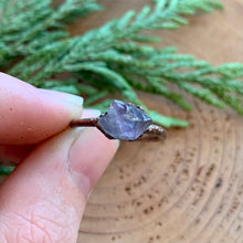 Load image into Gallery viewer, Amethyst Copper Ring - Size 6 1/2
