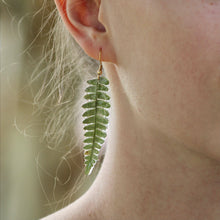 Load image into Gallery viewer, Fern Botanical Earrings
