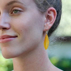 Sunflower Botanical Earrings